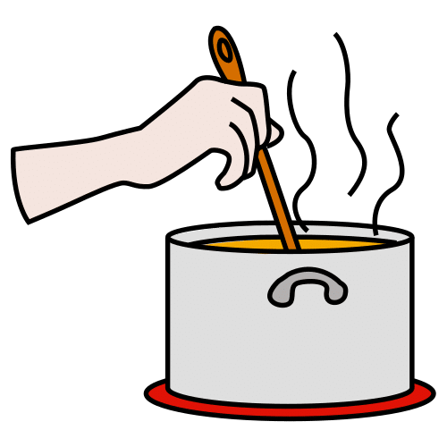 Pictograma de cocinar para niños con autismo y TEA