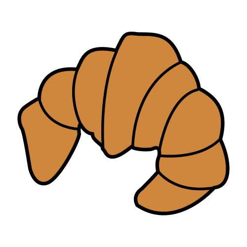 Pictograma de croissant para niños con TEA