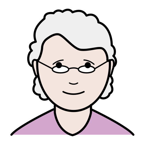 Pictograma de abuela para niños con TEA
