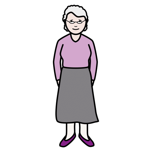 Pictograma de abuela para niños con TEA