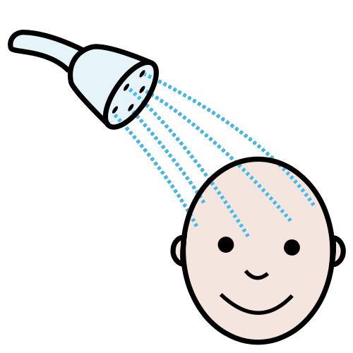 Pictograma de duchar para niños con autismo y TEA