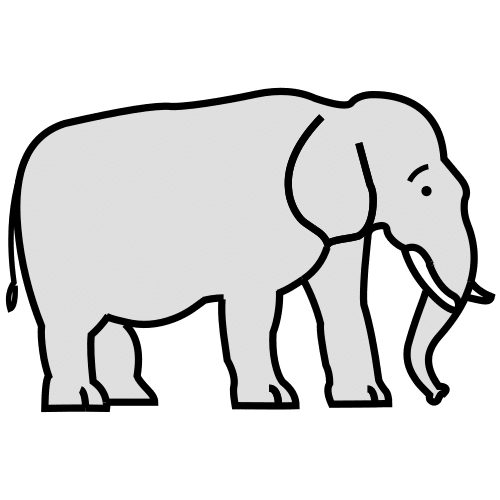 Pictograma de elefante para niños con TEA