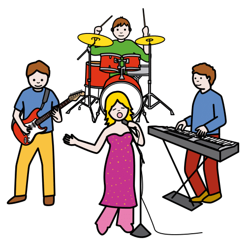 Pictograma de banda para niños con TEA