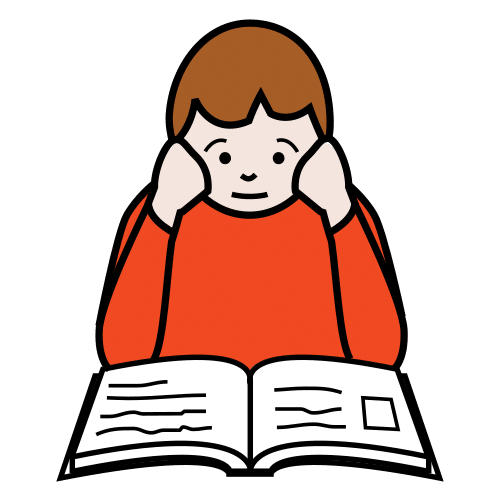Pictograma de estudiar para niños con autismo y TEA