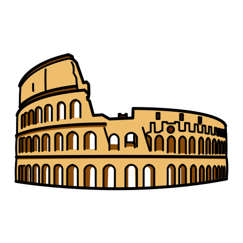 Pictograma de Coliseo de Roma para niños con TEA