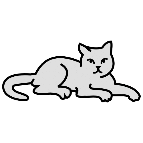 Pictograma de gato para niños con autismo y TEA