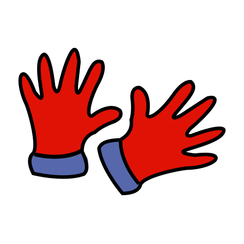 Pictograma de guantes para niños con TEA