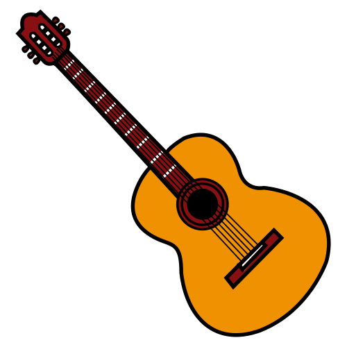 Pictograma de guitarra para niños con autismo y TEA