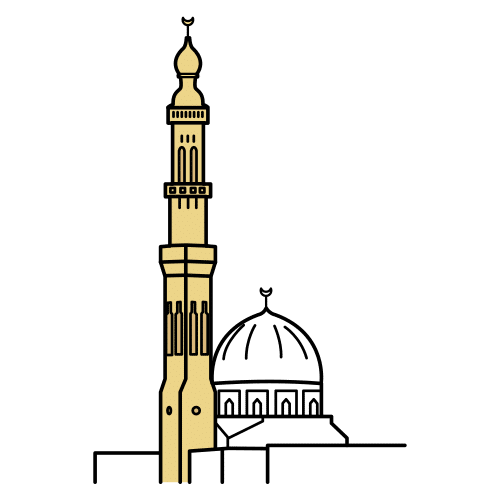 Pictograma de minarete para niños con TEA