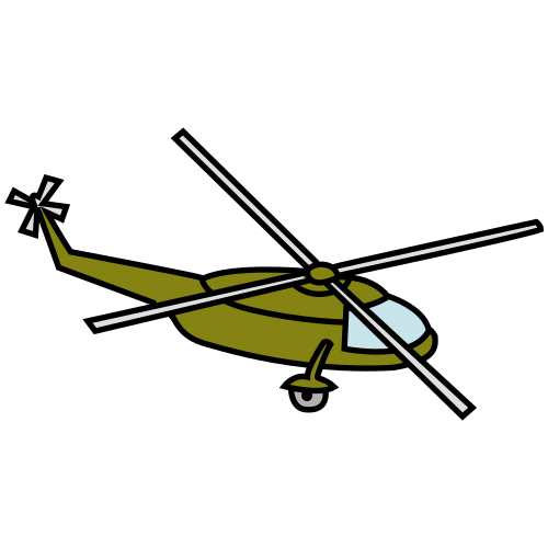Pictograma de helicóptero para niños con TEA