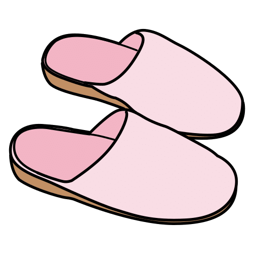 Pictograma de pantuflas para niños con autismo y TEA