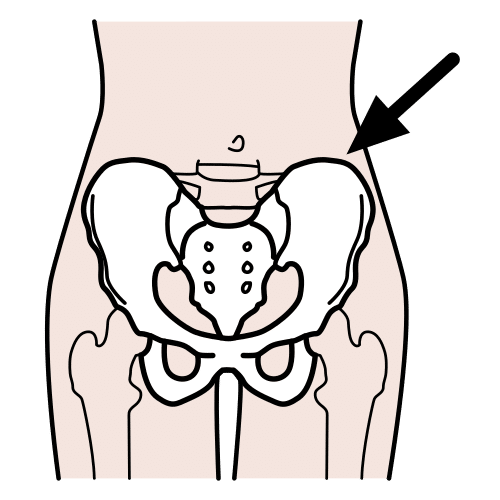 Pictograma de pelvis para niños con TEA