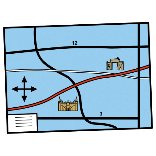 Pictograma de plano para niños con TEA