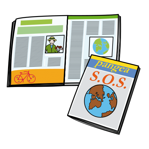Pictograma de revista para niños con TEA
