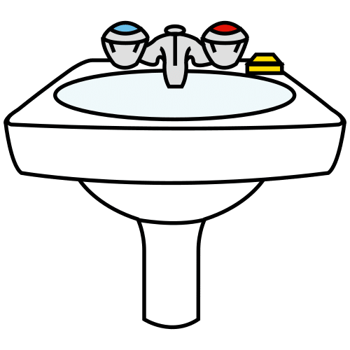 Pictograma de lavabo para niños con TEA
