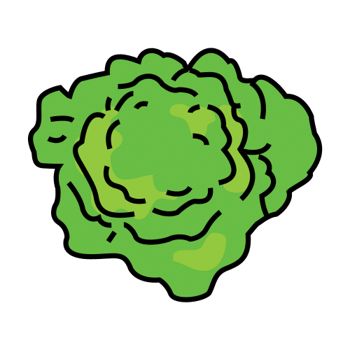 Pictograma de lechuga para niños con autismo y TEA
