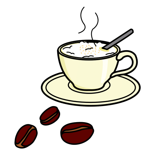 Pictograma de café capuchino para niños con autismo y TEA