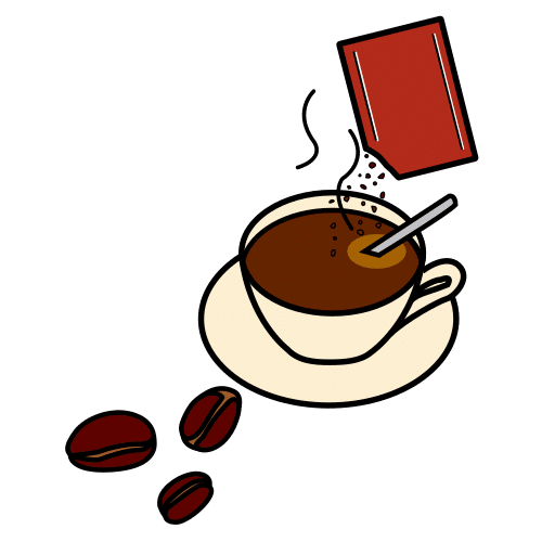 Pictograma de café descafeinado para niños con autismo y TEA