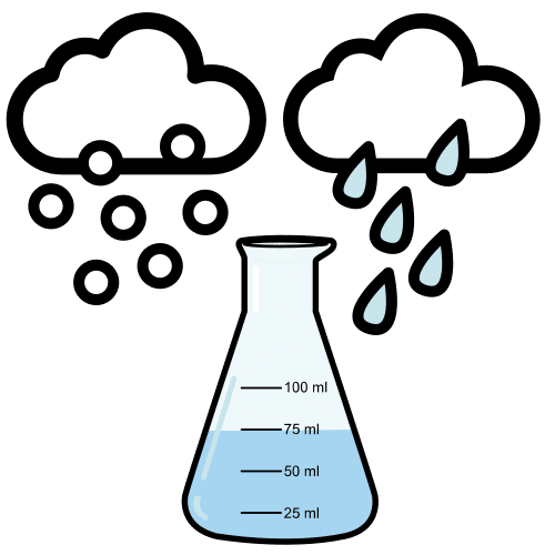 Pictograma de precipitaciones para niños con autismo y TEA