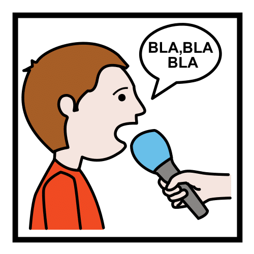 Pictograma de sala de entrevistas para niños con autismo y TEA