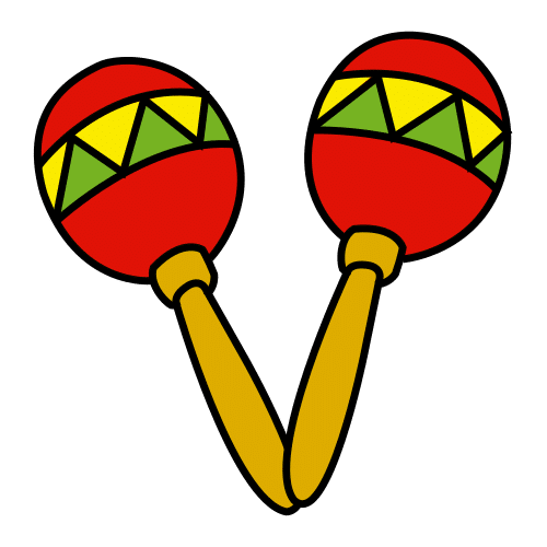 Pictograma de maracas para niños con TEA