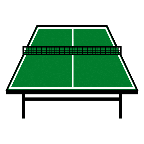 Pictograma de mesa de ping pong para niños con TEA