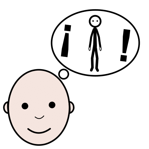 Pictograma de encontrar para niños con autismo y TEA