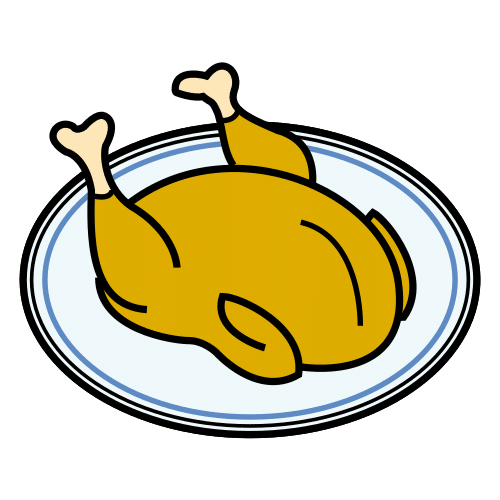 Pictograma de pollo para niños con TEA