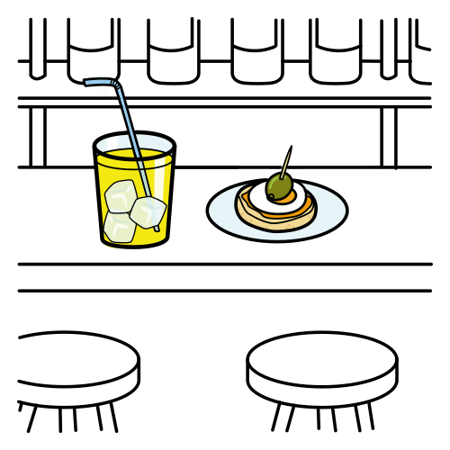 Pictograma de aperitivo para niños con autismo y TEA