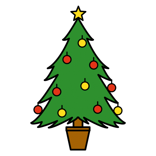 Pictograma de árbol de Navidad para niños con autismo y TEA