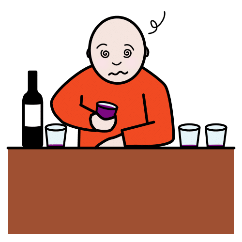Pictograma de borrachera para niños con TEA