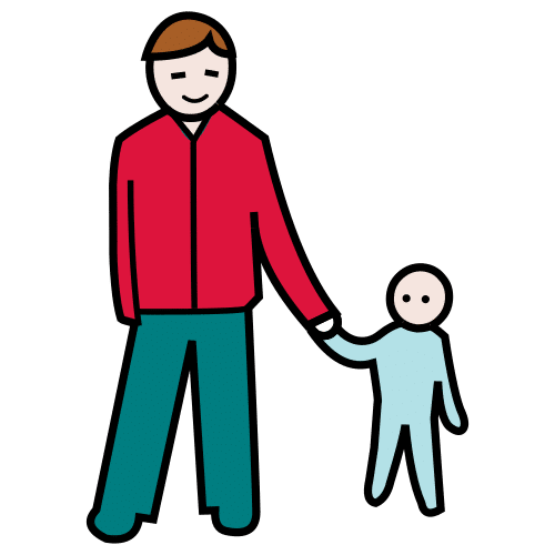 Pictograma de padre para niños con autismo y TEA