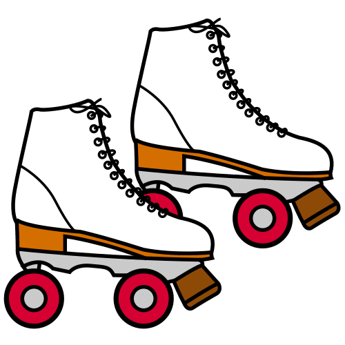 Pictograma de patines para niños con autismo y TEA