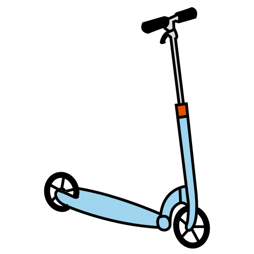 Pictograma de patinete para niños con TEA