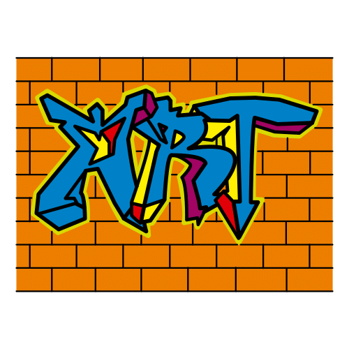 Pictograma de grafiti para niños con TEA