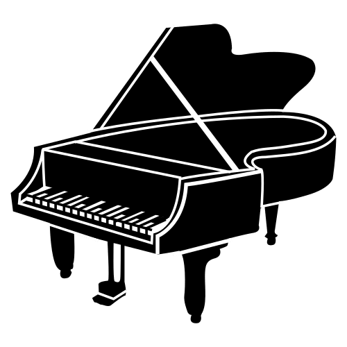 Pictograma de piano para niños con autismo y TEA