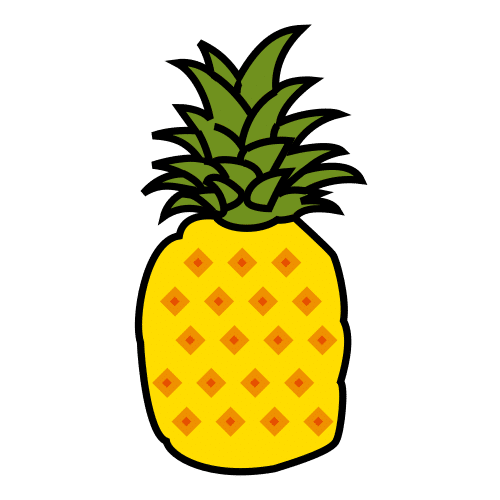 Pictograma de piña para niños con autismo y TEA