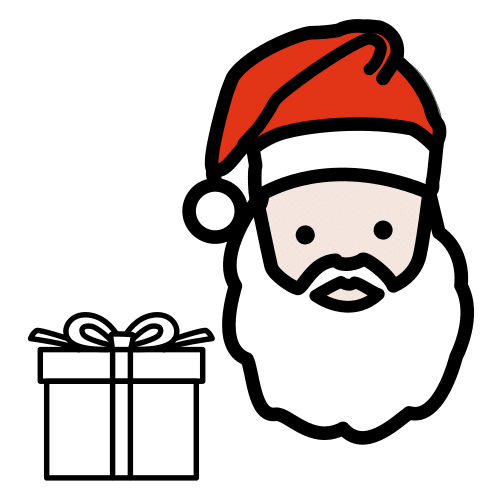 Pictograma de Papá Noel para niños con autismo y TEA