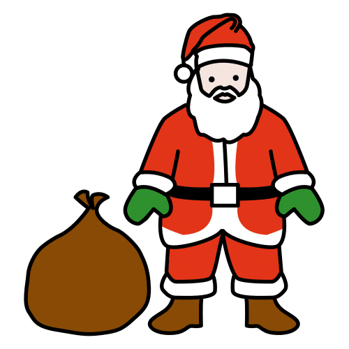 Pictograma de Papá Noel para niños con TEA