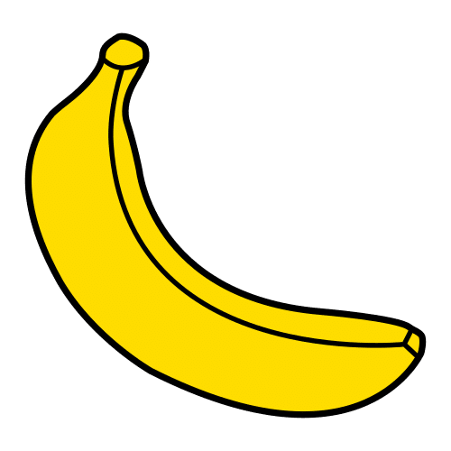Pictograma de plátano para niños con TEA