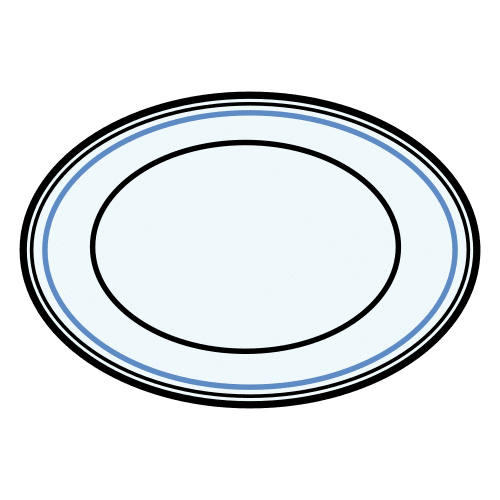 Pictograma de plato para niños con TEA