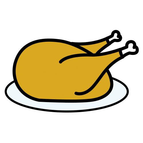 Pictograma de pollo para niños con TEA