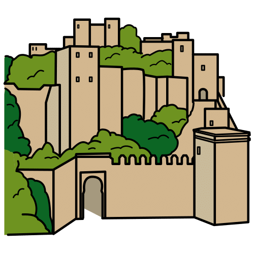 Pictograma de castillo para niños con autismo y TEA