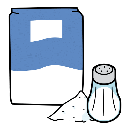 Pictograma de sal para niños con TEA