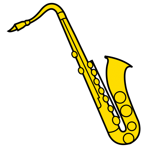 Pictograma de saxofón para niños con TEA