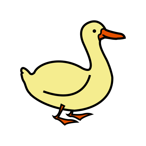 Pictograma de pato para niños con TEA