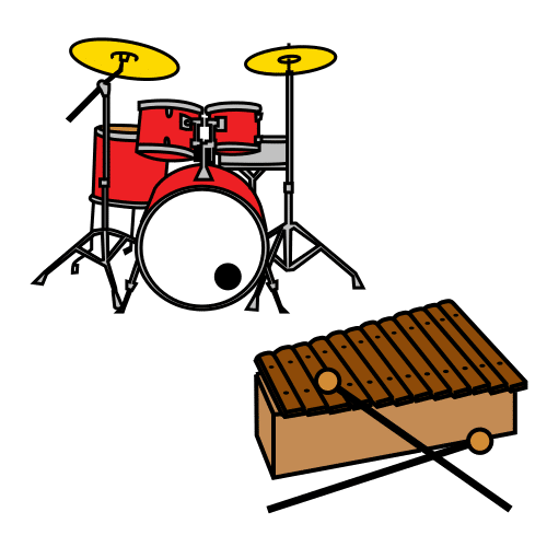 Pictograma de percusión para niños con autismo y TEA