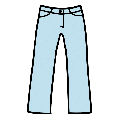 Pictograma de pantalón para niños con TEA