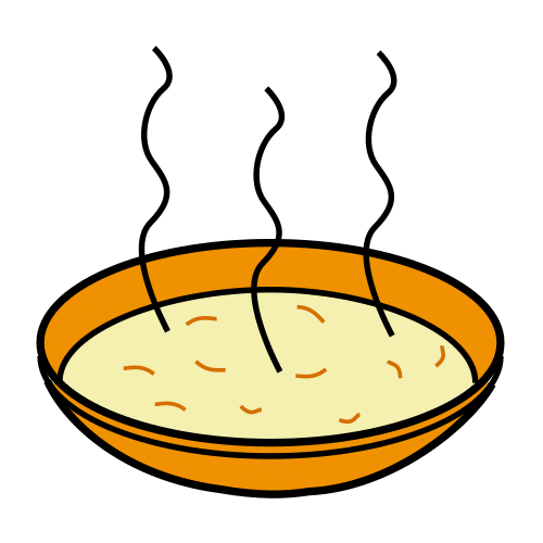 Pictograma de sopa para niños con TEA