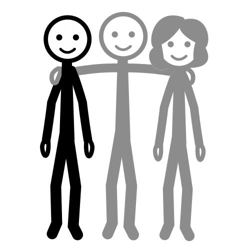 Pictograma de amigo para niños con autismo y TEA